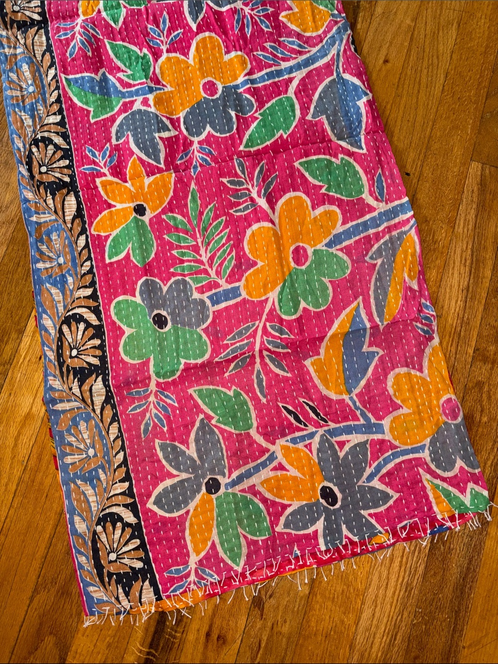 Kantha Scarf #7 100% Cotton
